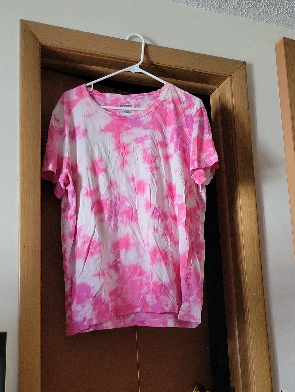 Pink & White Tie-Dye Short Sleeve Tee PINK BRAND